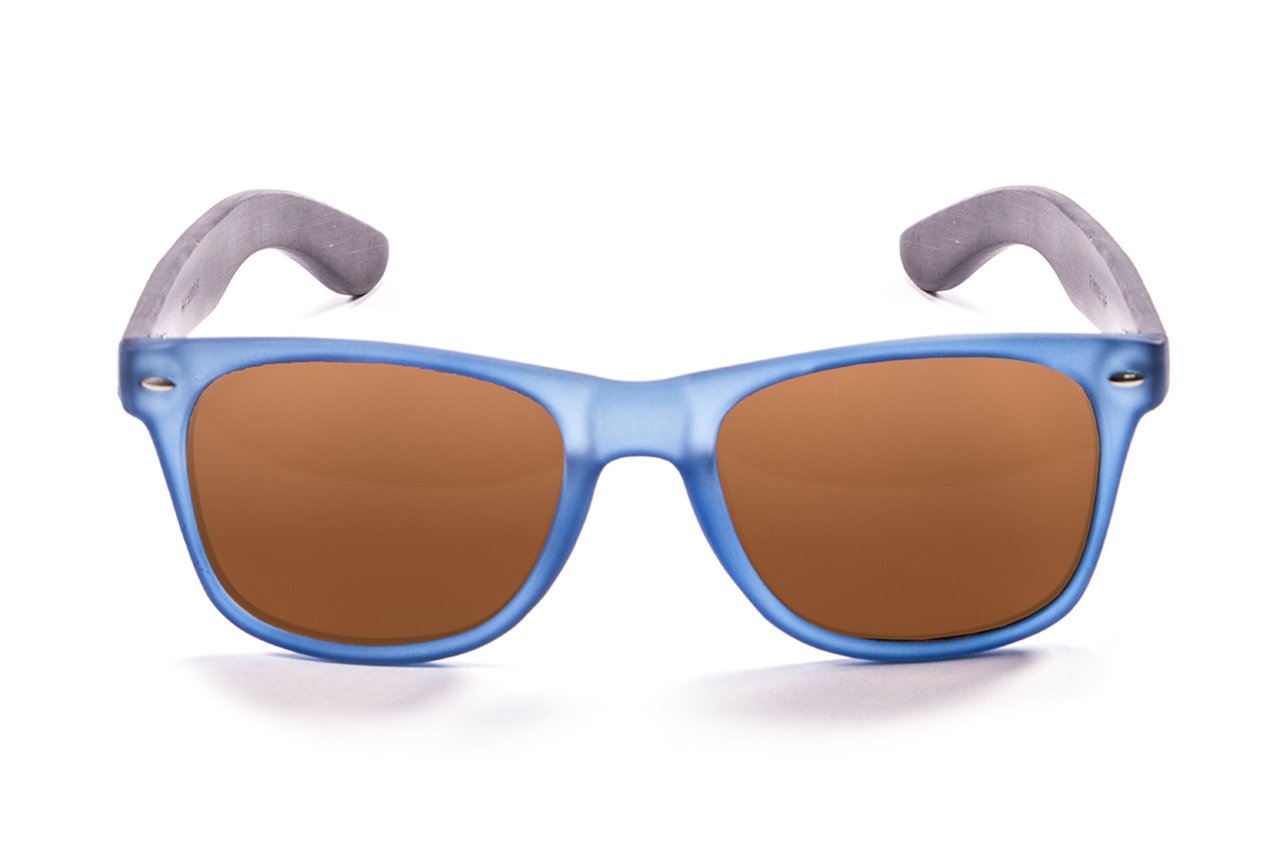 Ocean Beach Wood Blue Transparent Dark Arm/Polarized 