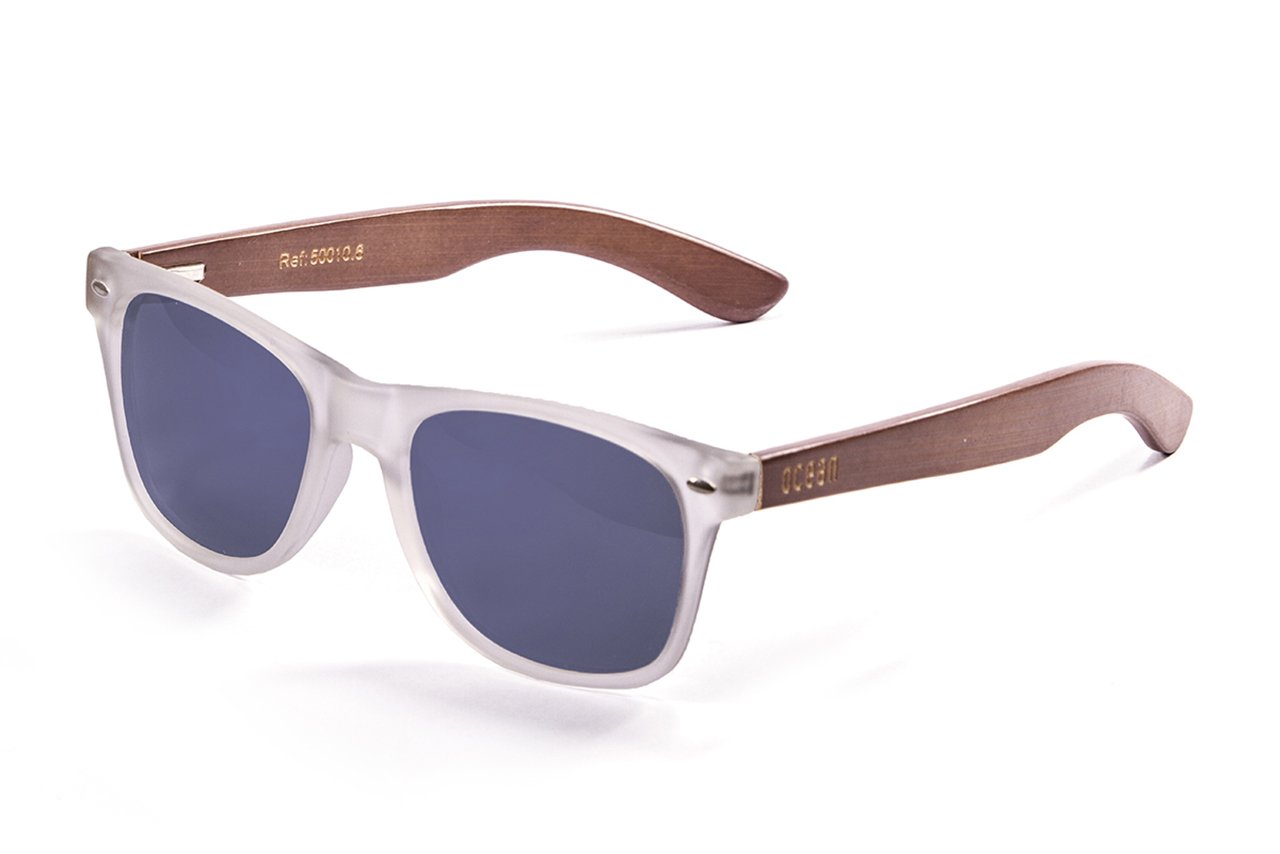 Ocean Beach Wood White Transparent-Dark Arm/Smoke side view