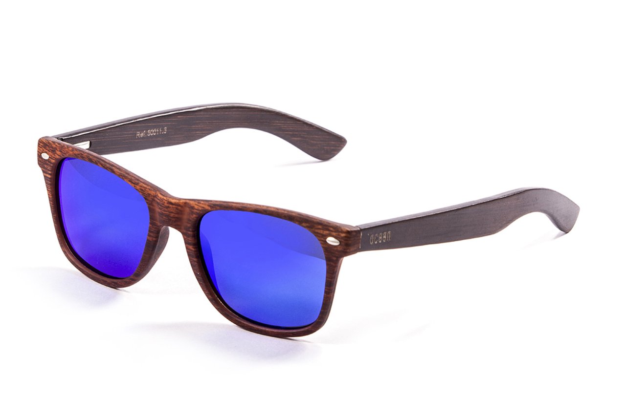 Ocean Beach Wood Brown-Dark Brown/Blue side view