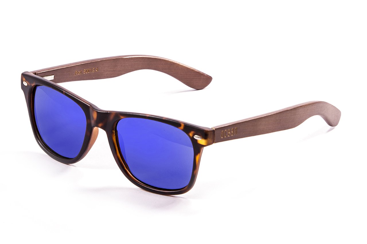 Ocean Beach Wood Demy Brown-Dark Arm/Blue side view