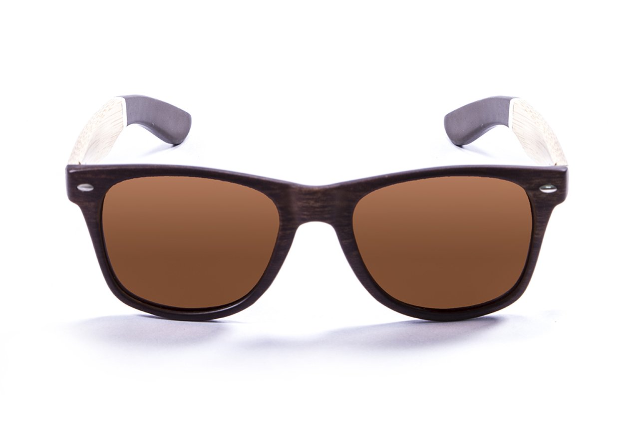 Ocean Beach Wood Brown-Natural Arm/Polarized Brown