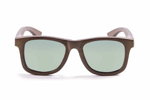 Bamboo Dark Brown frame/Polarized Revo Green lenses