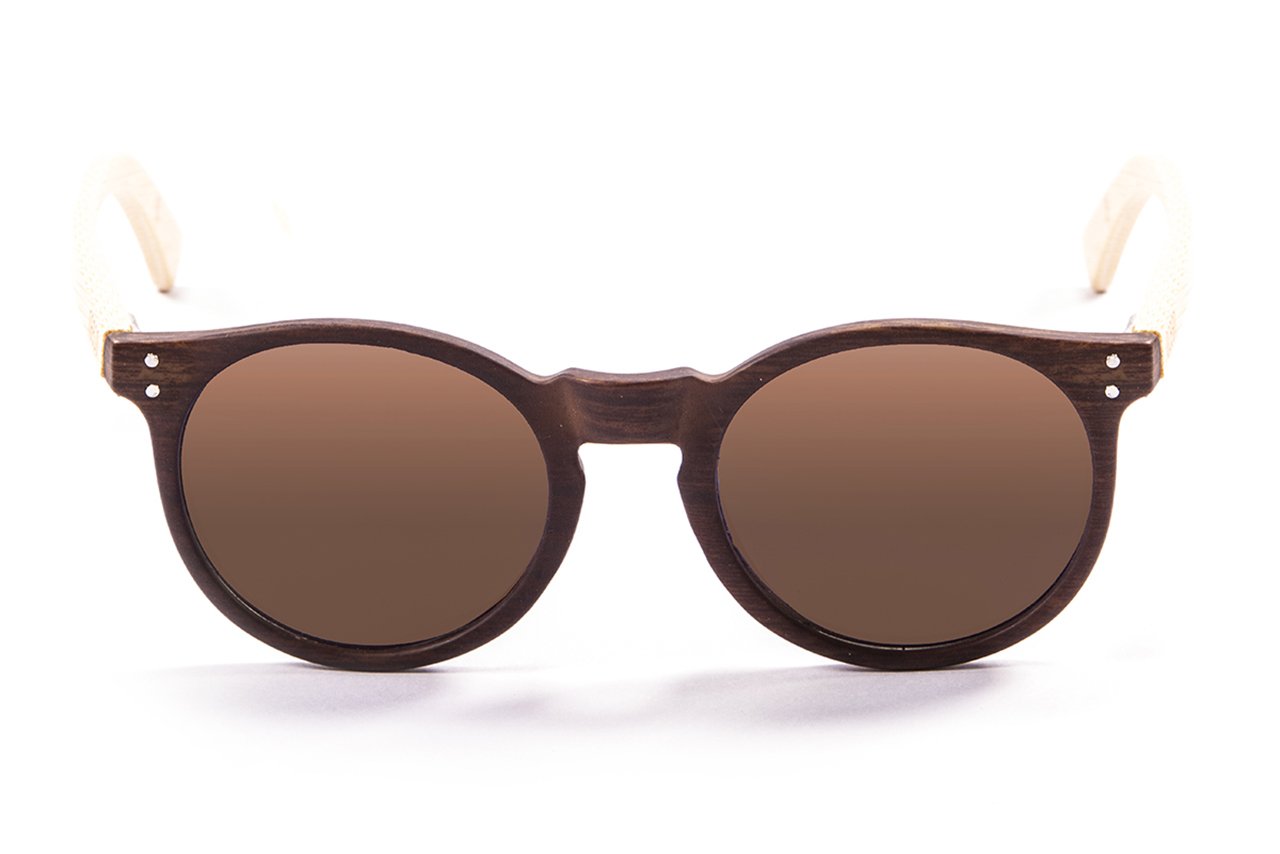 Ocean Lizard Wood Brown Dark-Bamboo Arm/Polarized Brown