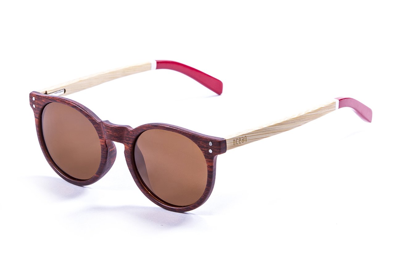 Ocean Lizard Bamboo Dark Wood-White-Red/Brown side view