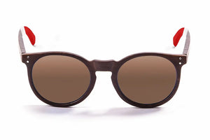 Brown-Bamboo Dark-White-Red/Polarized Brown lenses