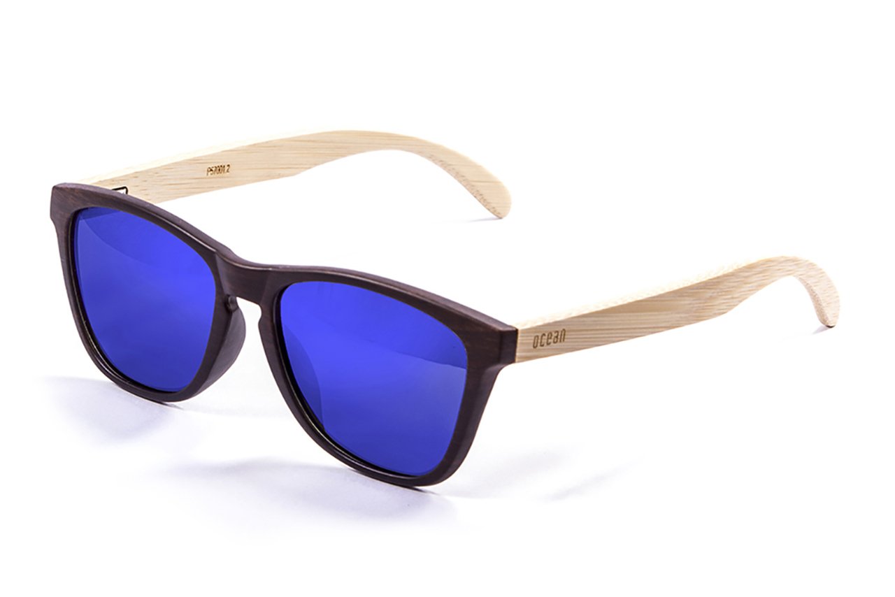 Ocean Sea Wood Brown-Natural Arm/Blue side view