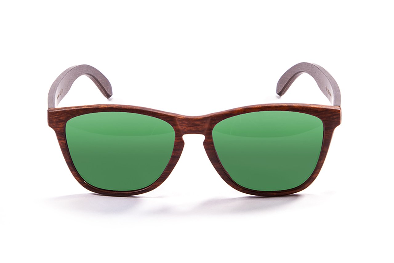 Ocean Sea Wood Brown/Polarized Revo Green