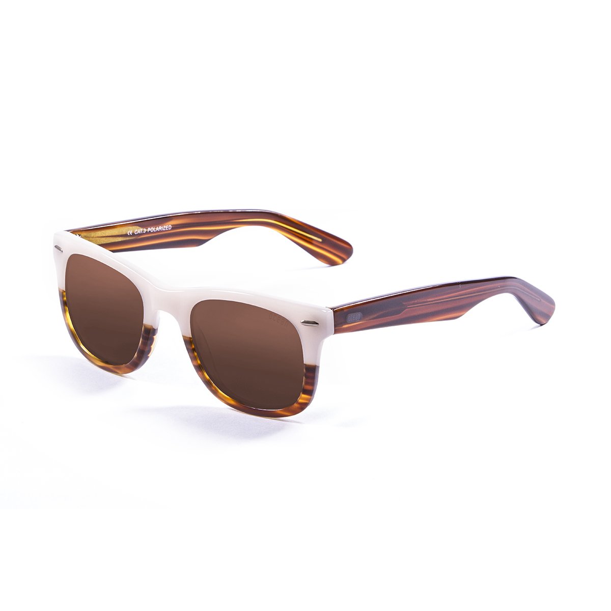 Ocean Lowers Light Brown & White/Polarized Brown