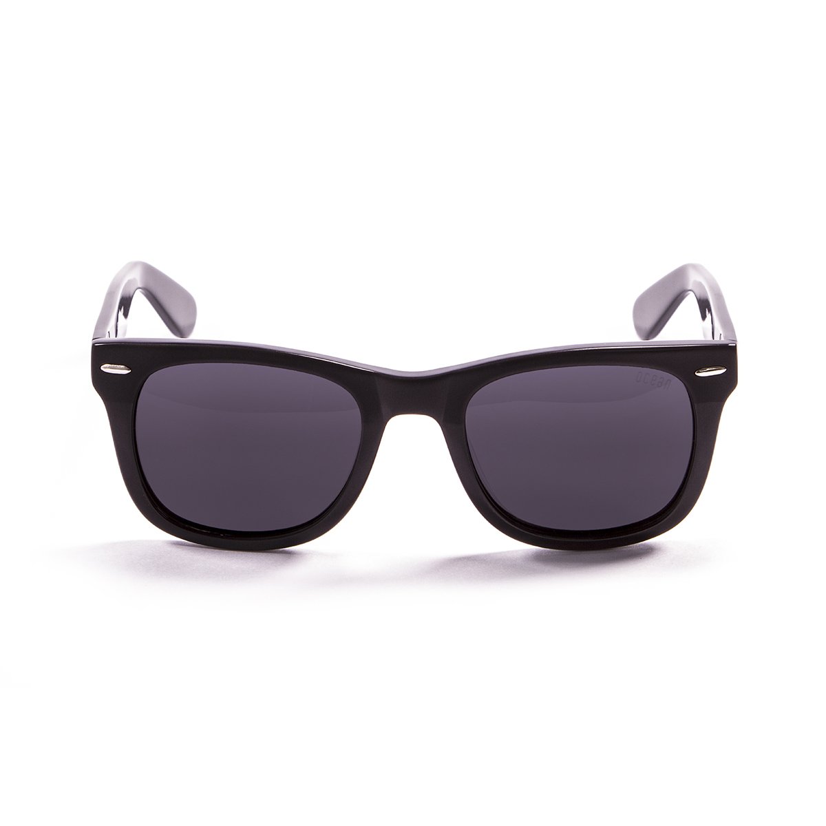 Ocean Lowers Matte Black-Shiny Black/Polarized Smoke