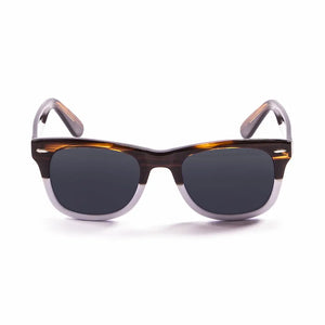 Brown-White frame/Smoke Polarized lenses