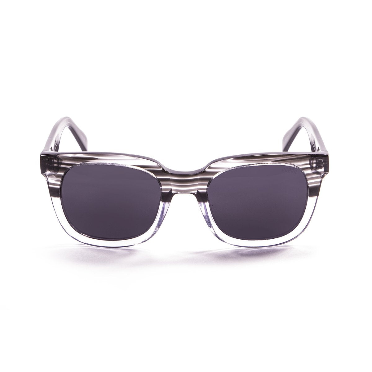Ocean San Clemente Demy Black with Transparent White Bellow/Smoke Polarized