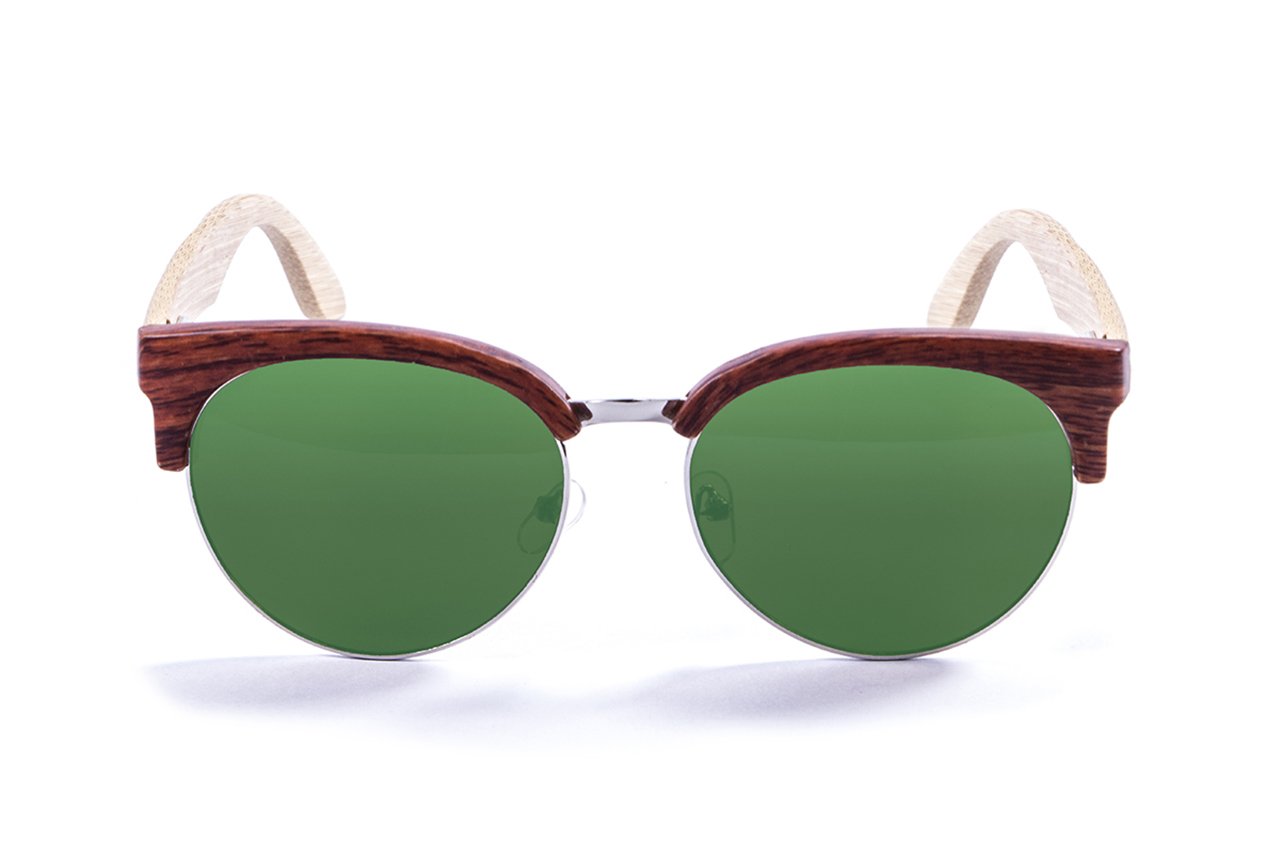 Ocean Medano Wood Brown/Polarized Green