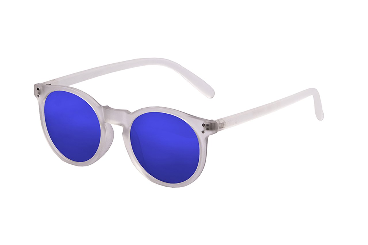 Ocean Lizard White Transparent/Polarized Revo Blue