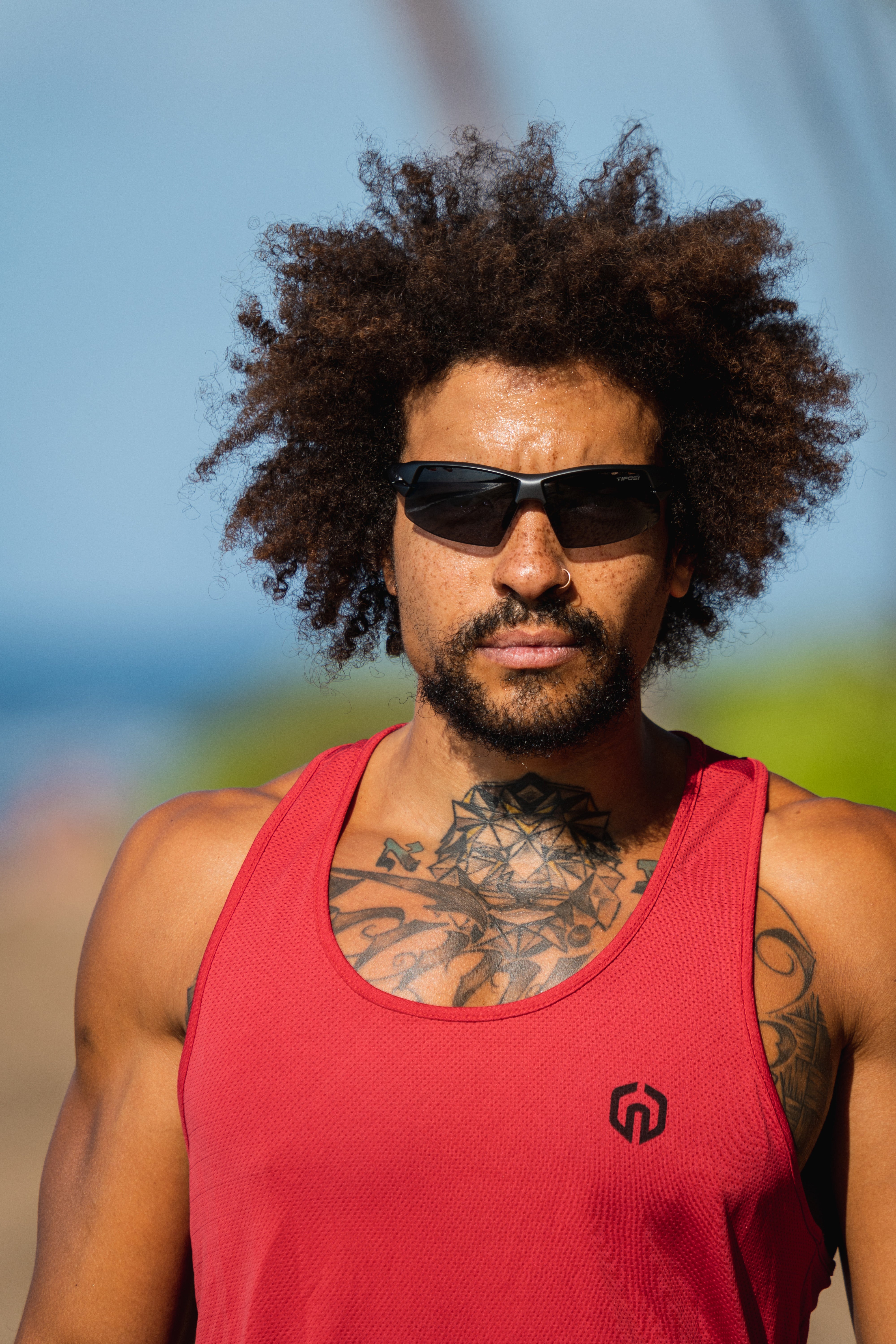 Man wearing Tifosi Crit sunglasses