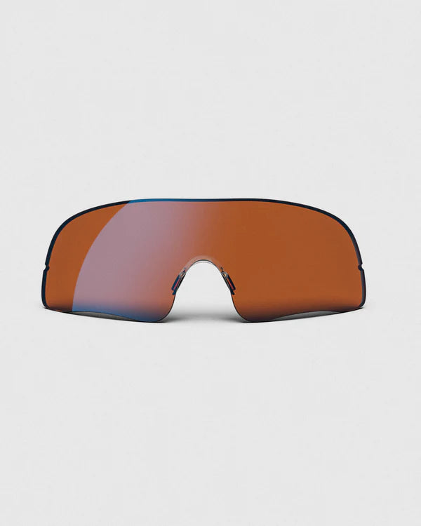 The Ranger Falcon Pro Replacement Lens in Dark Amber is a premium, single-shield shooting lens featuring advanced Claysight technology for exceptional optical clarity and target contrast.