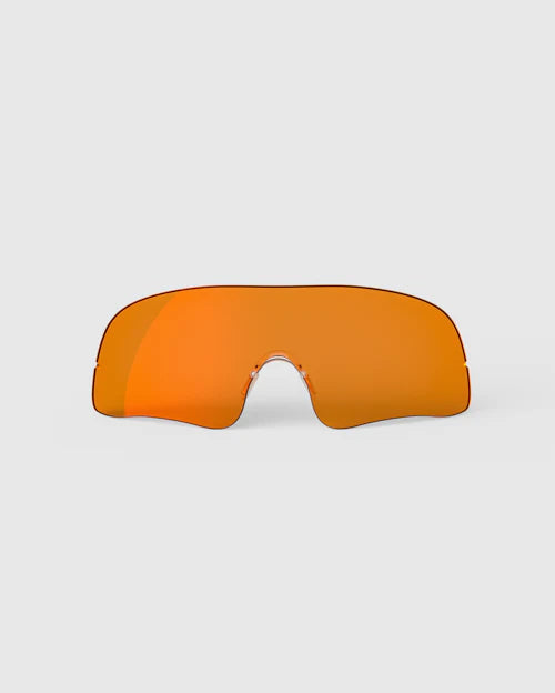 The Ranger Falcon Pro Replacement Lens in Orange is a premium, single-shield shooting lens featuring advanced Claysight technology for exceptional optical clarity and target contrast.