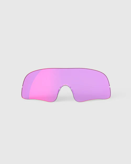 The Ranger Falcon Pro Replacement Lens in Light Purple is a premium, single-shield shooting lens featuring advanced Claysight technology for exceptional optical clarity and target contrast.
