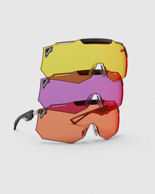 Ranger Hypershot shooting glasses with the 3 lens package for clay shooting
