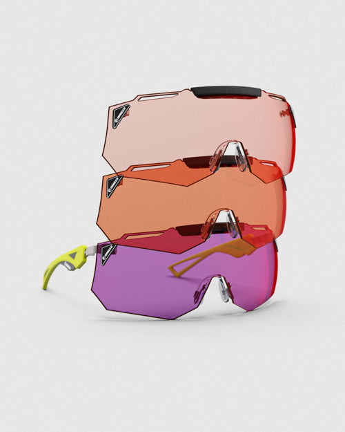 Ranger Hypershot shooting glasses with the 3 lens package for clay shooting