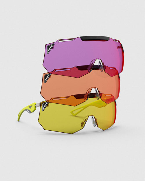 Ranger Hypershot shooting glasses with the 3 lens package for clay shooting