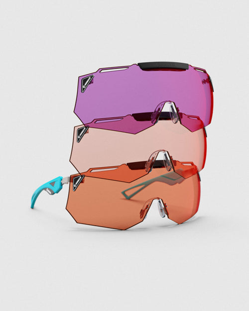 Ranger Hypershot shooting glasses with the 3 lens package for clay shooting