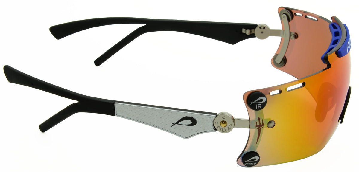 Pilla Pickleball glasses with adjustable cobra temple kit
