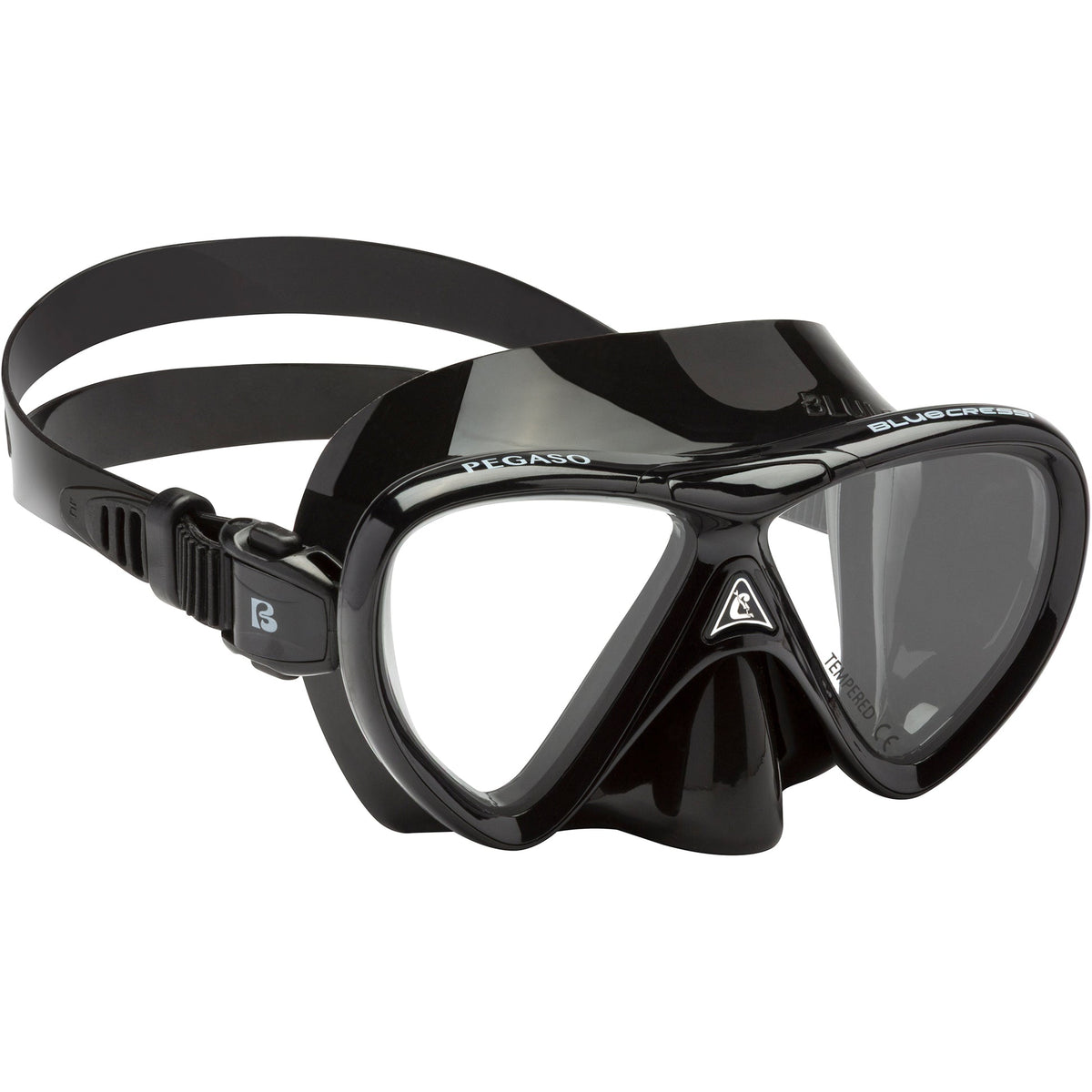 Cressi Pegaso youth snorkel mask with prescription in black