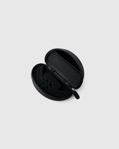 The Ranger Phantom 2.0 Frame Shooting Sunglasses features a protective semi-rigid carrying case with custom foam storage slots to securely organize your shooting frame and interchangeable shield lenses.