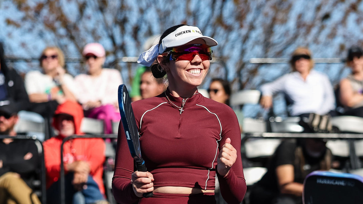 Pro wearing Pilla Zeus pickleball sunglasses