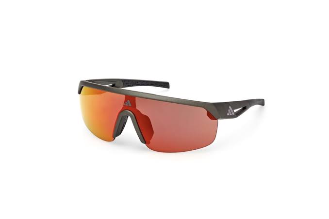 Adidas Sport SP0109 sunglasses in Matte Dark Green