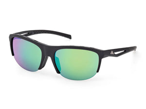 Matte Black frame/Green Mirror lenses