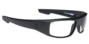 ANSI Rated Matte Black frame/Clear lenses