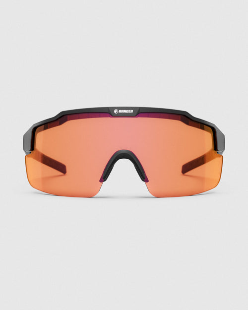 Ranger Supershot shooting glasses with the HD Medium Gold lens for clay shooting sports