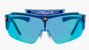 Pilla Azur with post asian fit pickleball sunglasses front view