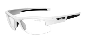 Matte White-Black frame/Clear lenses
