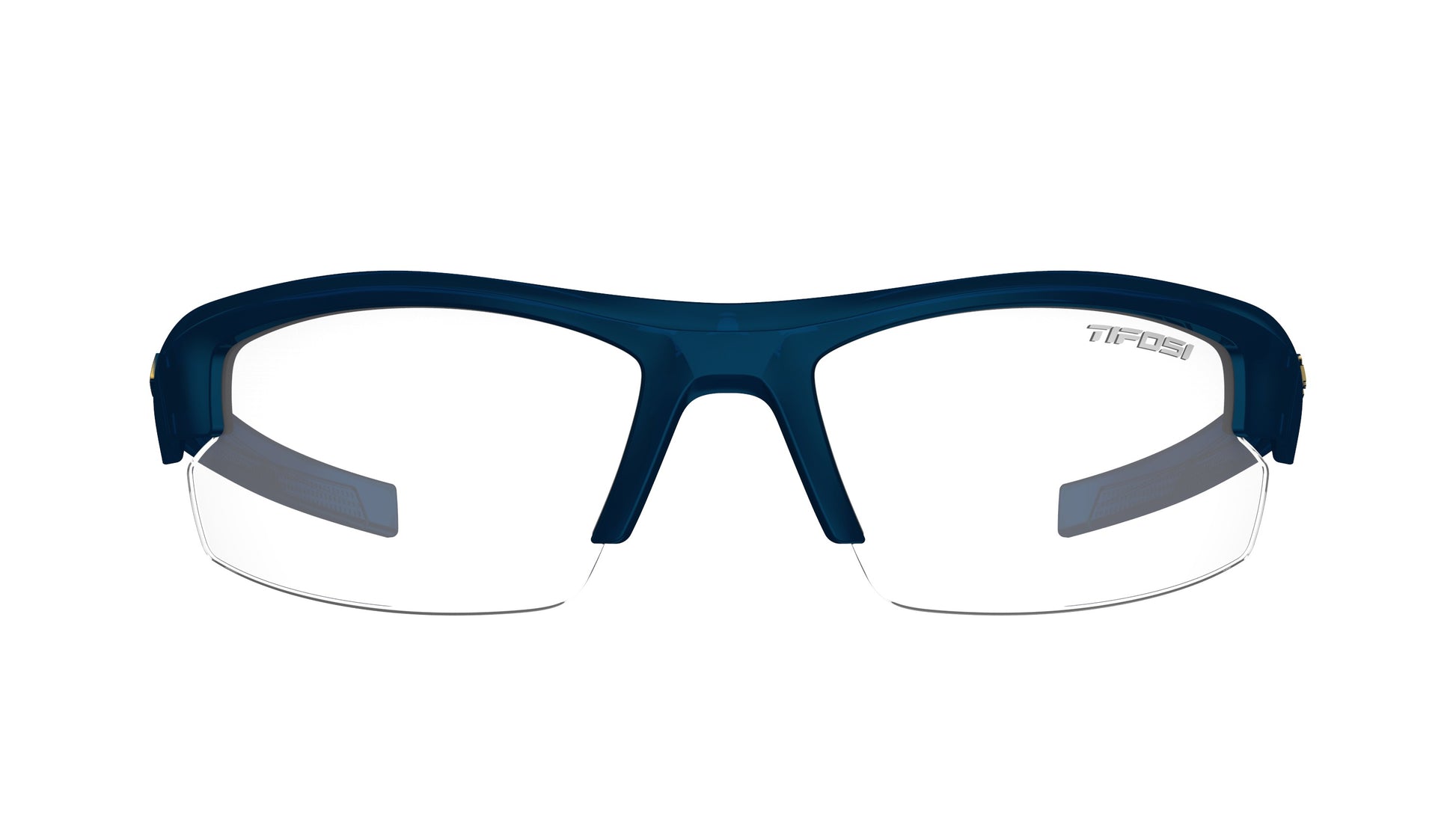 Tifosi Shutout eyewear Navy with Clear lenses front view
