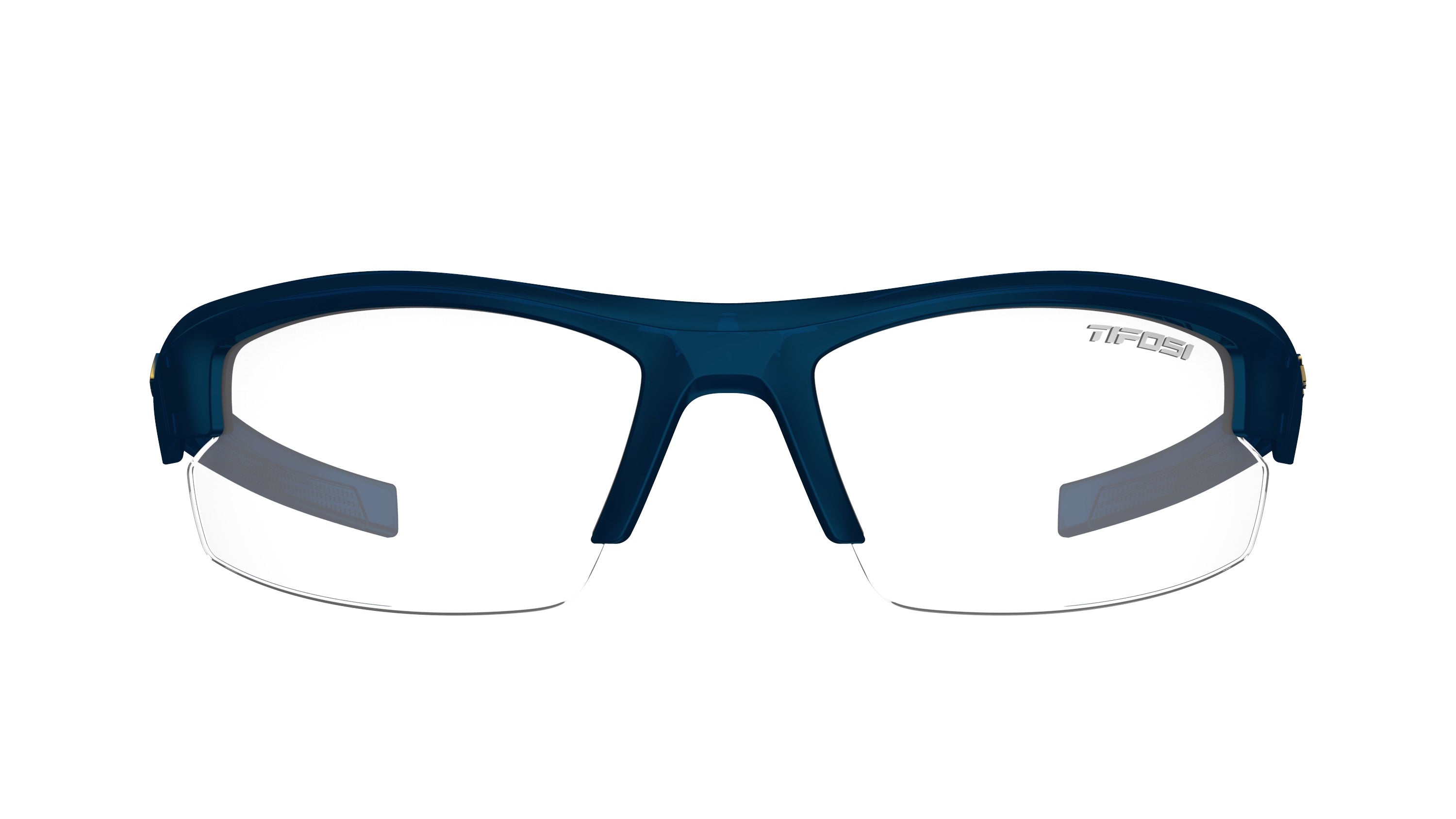 Tifosi Shutout eyewear Navy with Clear lenses front view