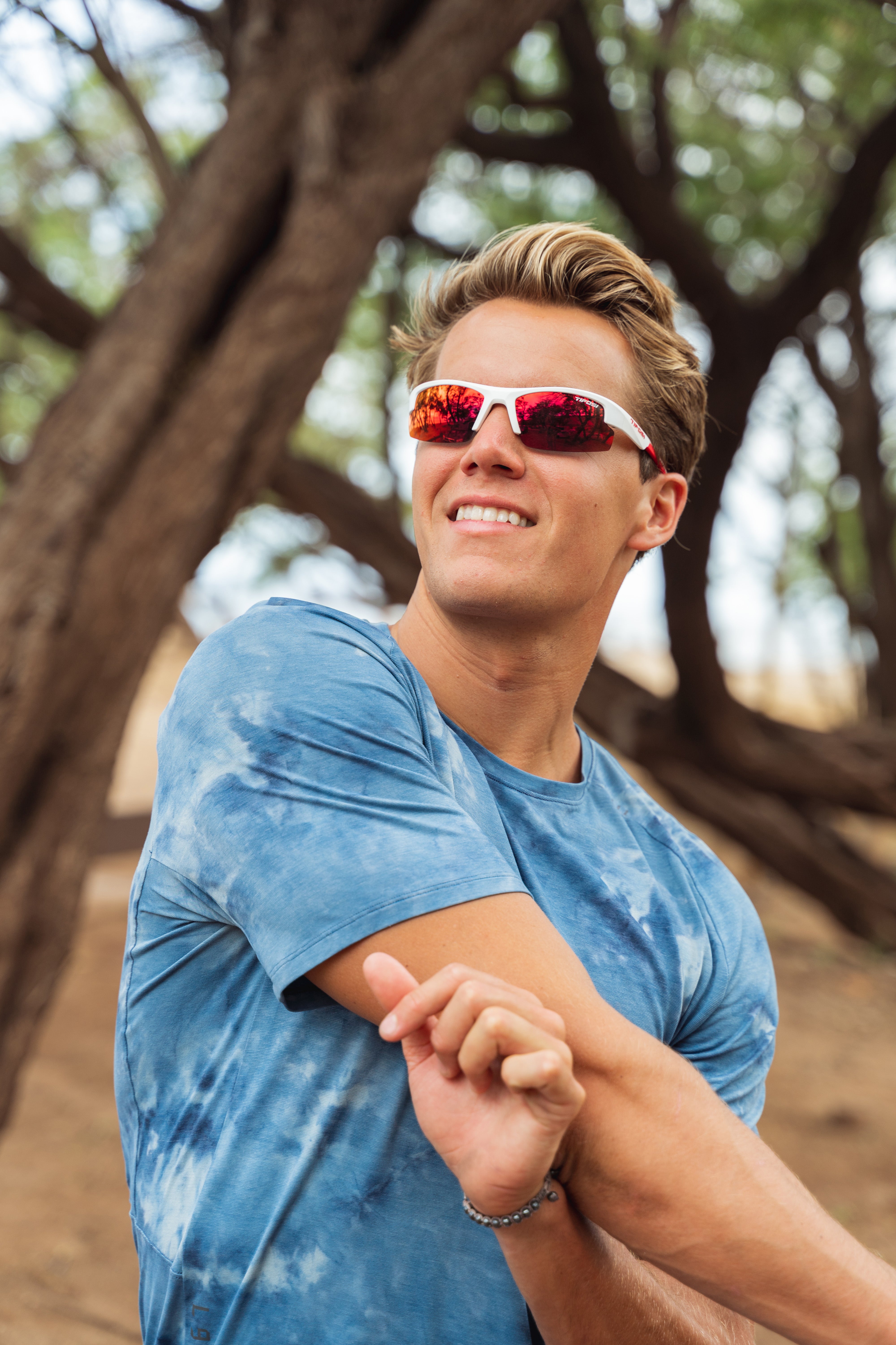 kid wearing Tifosi Shutout sunglasses