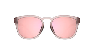 Frosted Rose frame/Pink Mirror lenses