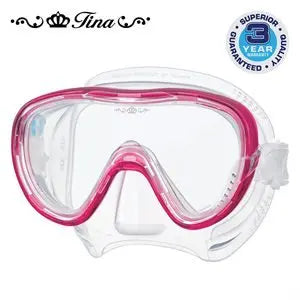 Tusa Tina dive mask in Bougainvillea Pink