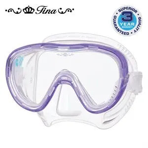 Tusa Tina dive mask in Purple Quartz