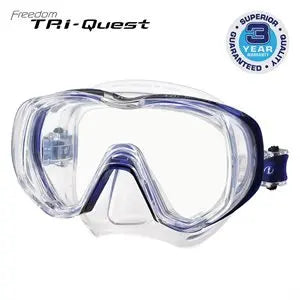 Tusa M-3001 dive mask in Cobalt Blue