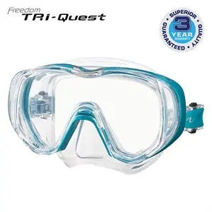 Tusa M-3001 dive mask in Ocean Green