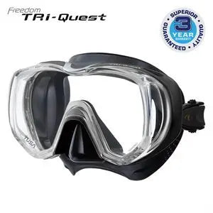 Tusa M-3001 dive mask in black with black