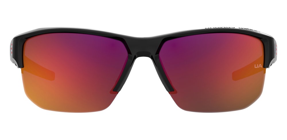 Under Armour Fanaticaltl/G sunglasses in Black Red front view