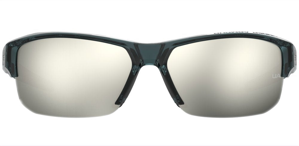 Under Armour Fanatical II Sunglasses in Crystal Blue front view