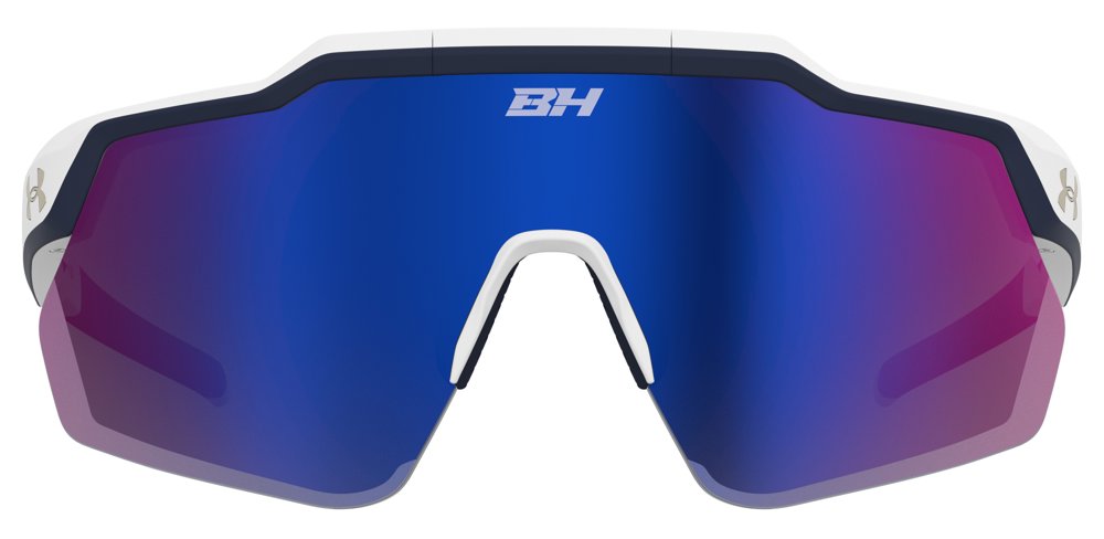 Under Armour Flipped Pro sunglasses in White Blue front view