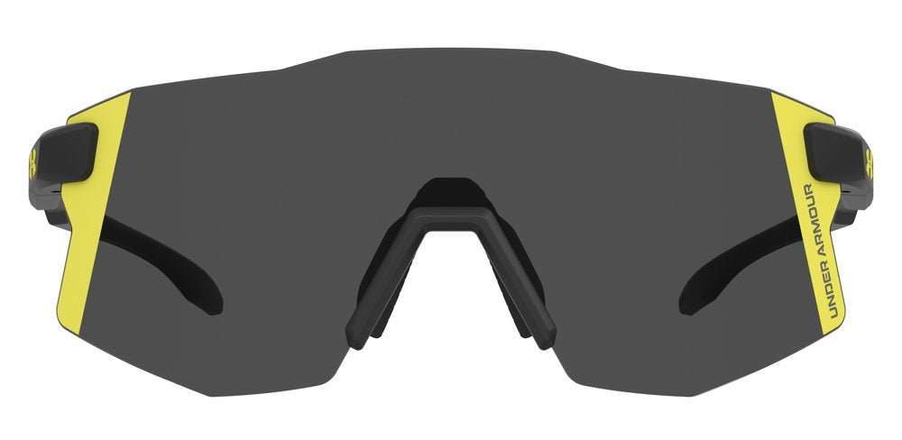 Under Armour Grid Pro/G Sunglasses in Black Yellow front view