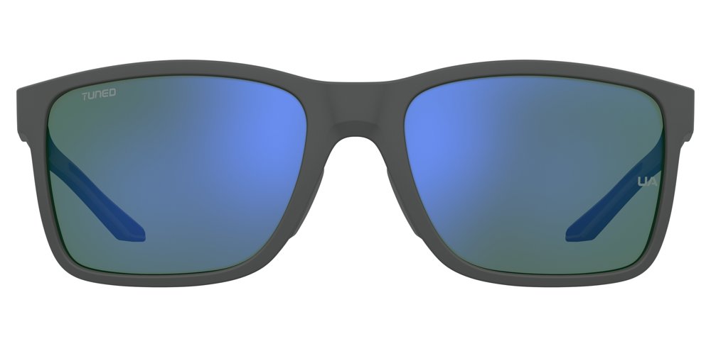 Under Armour Hustle XL sunglasses in matte grey front view