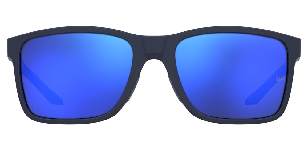 Under Armour Hustle XL sunglasses in blue front view